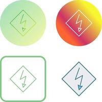 High Voltage Icon Design vector