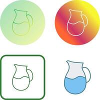 Milk Jug Icon Design vector