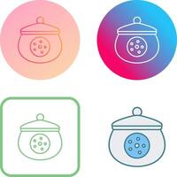 Cookie Jar Icon Design vector