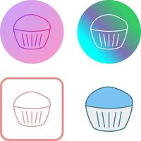 Chocolate Muffin Icon Design vector