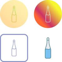 Champagne Bottle Icon Design vector