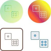 Dice Icon Design vector