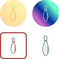 Bowling Pin Icon Design vector