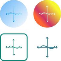 Unique Graph Icon Design vector