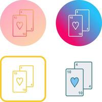 Playing Cards Icon Design vector