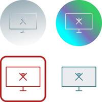 Unique Disconnected Network Icon Design vector