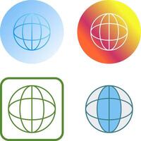 Unique Globe Icon Design vector