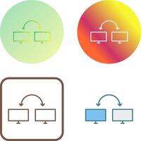 Unique Connected Systems Icon Design vector