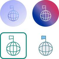 Unique Global Signals Icon Design vector