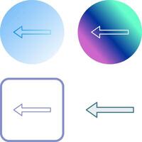 Unique Left Arrow Icon Design vector