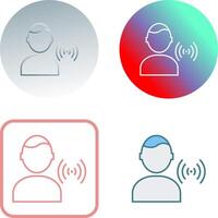 Unique Signal on User Icon Design vector