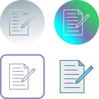 Unique Edit Document Icon Design vector