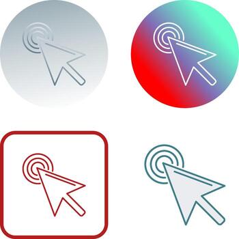 Unique Click Icon Design vector
