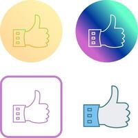 Unique Like Icon Design vector
