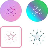 Unique Star Icon Design vector