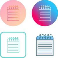 Unique Note Icon Design vector