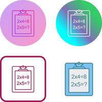 Unique Solving Question Icon Design vector