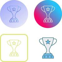 Unique Winner Icon Design vector