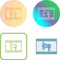 Unique Internet Ads Icon Design vector