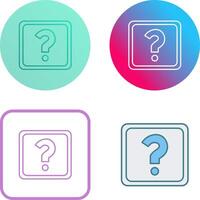 Unique Question Mark Icon Design vector