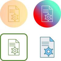 único contenido administración icono diseño vector