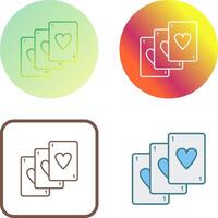 Unique Deck of Cards Icon Design vector