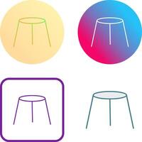 Unique Stool Icon Design vector