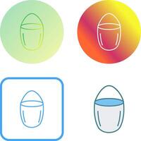 Unique Water Bucket Icon Design vector