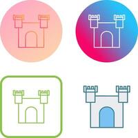 Unique Castle Icon Design vector