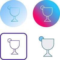 Unique Sherry Icon Design vector