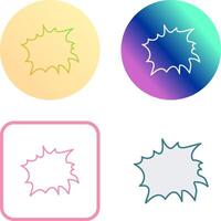 Unique Explosion Icon Design vector