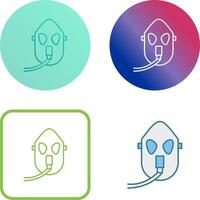 Unique Oxygen Mask Icon Design vector