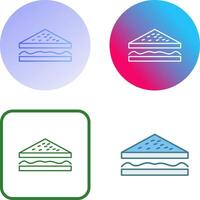 Unique Sandwich Icon Design vector