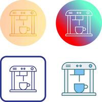 Unique Coffee Machine Icon Design vector