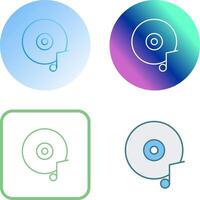 música discos compactos icono diseño vector