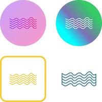 Magnetic Waves Icon Design vector