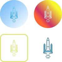 Space Shuttle Icon Design vector