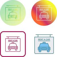 Rent a Car Icon Design vector