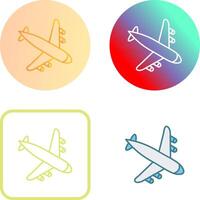 Landing Airplane Icon Design vector