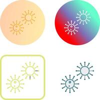 Unique Virus Icon Design vector
