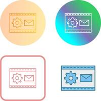 único blogging Servicio icono diseño vector