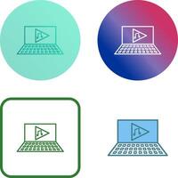Unique Play Music Icon Design vector