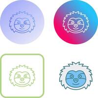 Sloth Icon Design vector