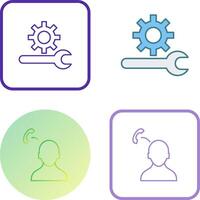 Unique Technical Support Icon Design vector