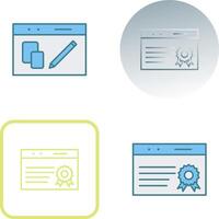 Unique QC Passed Icon Design vector