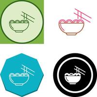 Chinese food Icon Design vector