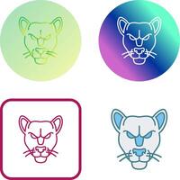 Black Panther Icon Design vector