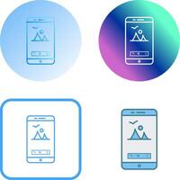 Unique Edit Picture Icon Design vector