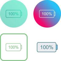 Unique Full Battery Icon Design vector