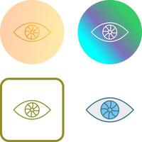 Unique Eye Icon Design vector